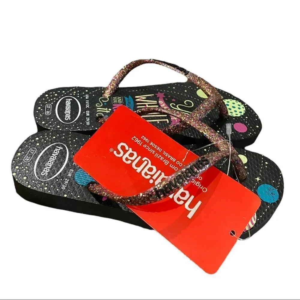 NEW Havaianas Black Pink 
